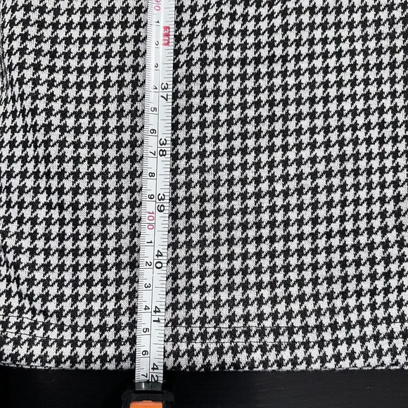 VFShow  Womens Peplum Dress‎ Size XXL Black Houndstooth Short Sleeve - Picture 13 of 13
